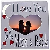 アートフレーム I LOVE YOU TO THE MOON AND BACK Amazon.com - BANBERRY DESIGNS Photo Frame I Love You To the